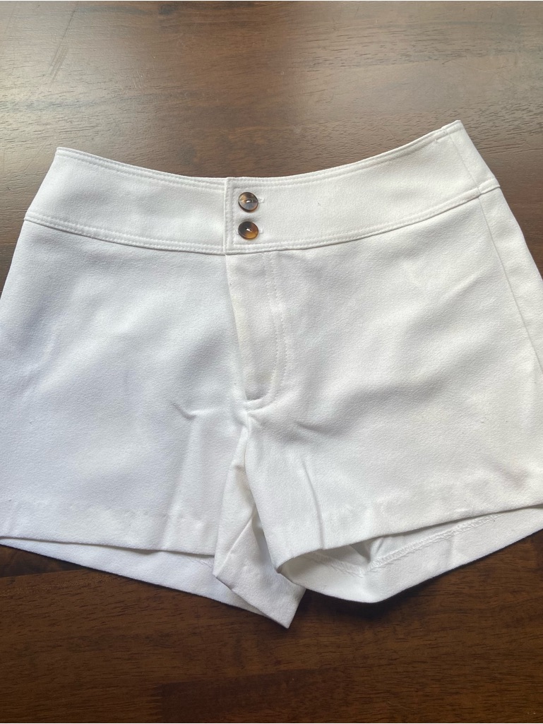 Vtg Renee & Company White High Waisted Shorts Size 1 Made In Usa